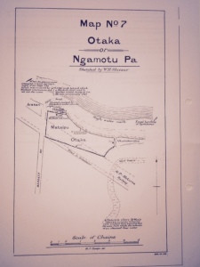 Otaka Pa drawing by W H Skinner